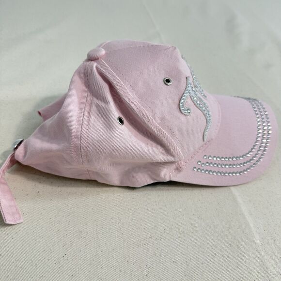 Juicy Couture Bling Rhinestones Pink Hat Cap One-Size